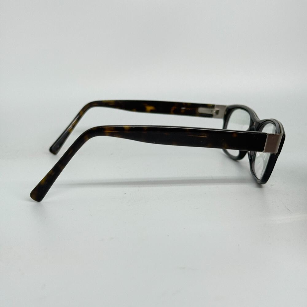 Calvin Klein‎ Collection Eyeglasses Womens Brown Tortoise Rectangle Frame H18960 - Picture 4 of 7